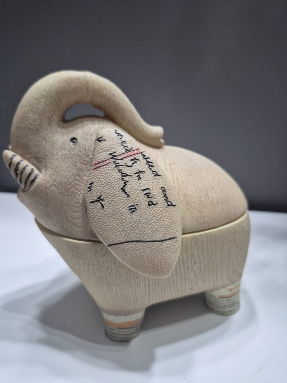Elephant Trinket Decorative Resin Figurine - Picture 4 of 16